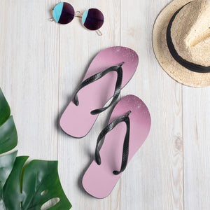 'Pink & Purple Sparkle Print' Flip-Flops