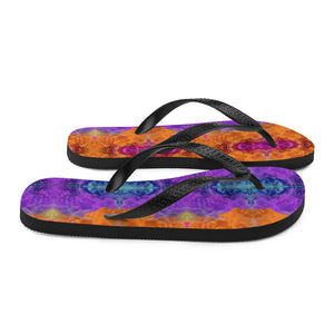 'Rainbow Chakra Smoke' Flip-Flops