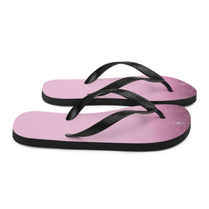 'Pink & Purple Sparkle Print' Flip-Flops