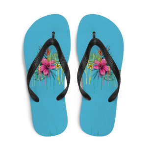 'Hibiscus Flower Power' Flip-Flops