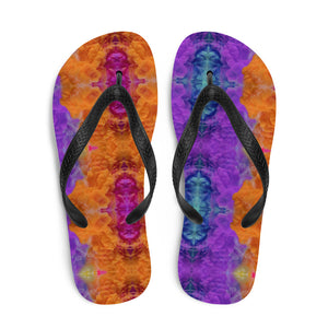 'Rainbow Chakra Smoke' Flip-Flops