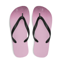 Load image into Gallery viewer, &#39;Pink &amp; Purple Sparkle Print&#39; Flip-Flops
