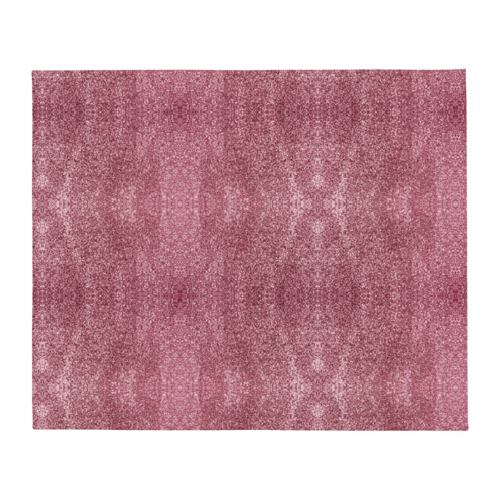 'Pretty Pink Sparkle Print' Throw Blanket