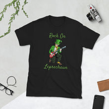 Load image into Gallery viewer, &#39;Rock On Leprechaun&#39; Short-Sleeve Unisex T-Shirt
