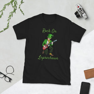 'Rock On Leprechaun' Short-Sleeve Unisex T-Shirt