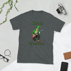 'Rock On Leprechaun' Short-Sleeve Unisex T-Shirt