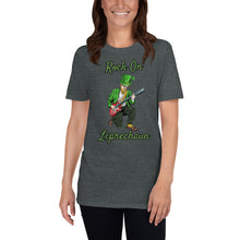 Load image into Gallery viewer, &#39;Rock On Leprechaun&#39; Short-Sleeve Unisex T-Shirt
