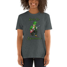 Load image into Gallery viewer, &#39;Rock On Leprechaun&#39; Short-Sleeve Unisex T-Shirt
