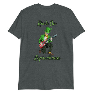 'Rock On Leprechaun' Short-Sleeve Unisex T-Shirt