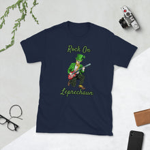 Load image into Gallery viewer, &#39;Rock On Leprechaun&#39; Short-Sleeve Unisex T-Shirt
