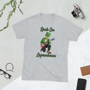 'Rock On Leprechaun' Short-Sleeve Unisex T-Shirt