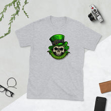 Load image into Gallery viewer, &#39;St. Patrick&#39;s Day Skull&#39; Short-Sleeve Unisex T-Shirt
