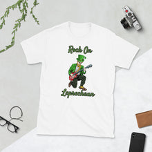 Load image into Gallery viewer, &#39;Rock On Leprechaun&#39; Short-Sleeve Unisex T-Shirt
