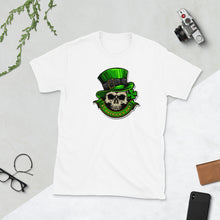 Load image into Gallery viewer, &#39;St. Patrick&#39;s Day Skull&#39; Short-Sleeve Unisex T-Shirt
