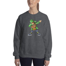 Load image into Gallery viewer, &#39;Dabbing Leprechaun - St. Patrick&#39;s Day&#39; Unisex Sweatshirt
