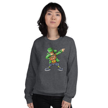 Load image into Gallery viewer, &#39;Dabbing Leprechaun - St. Patrick&#39;s Day&#39; Unisex Sweatshirt
