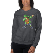 Load image into Gallery viewer, &#39;Dabbing Leprechaun - St. Patrick&#39;s Day&#39; Unisex Sweatshirt
