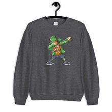 Load image into Gallery viewer, &#39;Dabbing Leprechaun - St. Patrick&#39;s Day&#39; Unisex Sweatshirt
