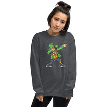 Load image into Gallery viewer, &#39;Dabbing Leprechaun - St. Patrick&#39;s Day&#39; Unisex Sweatshirt
