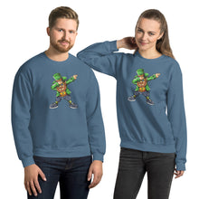 Load image into Gallery viewer, &#39;Dabbing Leprechaun - St. Patrick&#39;s Day&#39; Unisex Sweatshirt
