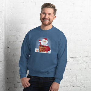 'Santa Coming Down The Chimney' Unisex Sweatshirt