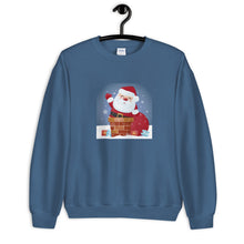 Load image into Gallery viewer, &#39;Santa Coming Down The Chimney&#39; Unisex Sweatshirt
