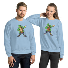 Load image into Gallery viewer, &#39;Dabbing Leprechaun - St. Patrick&#39;s Day&#39; Unisex Sweatshirt
