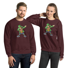 Load image into Gallery viewer, &#39;Dabbing Leprechaun - St. Patrick&#39;s Day&#39; Unisex Sweatshirt
