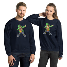 Load image into Gallery viewer, &#39;Dabbing Leprechaun - St. Patrick&#39;s Day&#39; Unisex Sweatshirt
