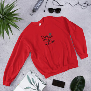 'Runs On Coffee & Red Wine' Unisex Sweatshirt