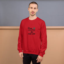 Load image into Gallery viewer, &#39;Runs On Coffee &amp; Red Wine&#39; Unisex Sweatshirt
