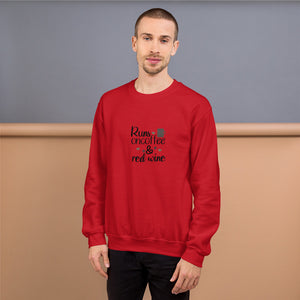 'Runs On Coffee & Red Wine' Unisex Sweatshirt