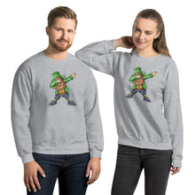 Load image into Gallery viewer, &#39;Dabbing Leprechaun - St. Patrick&#39;s Day&#39; Unisex Sweatshirt
