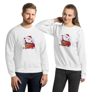 'Santa Coming Down The Chimney' Unisex Sweatshirt