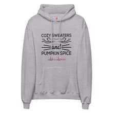 Load image into Gallery viewer, &#39;Cozy Sweaters and Pumpkin Spice&#39; Unisex fleece hoodie
