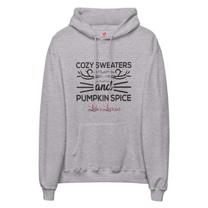 'Cozy Sweaters and Pumpkin Spice' Unisex fleece hoodie