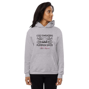 'Cozy Sweaters and Pumpkin Spice' Unisex fleece hoodie