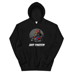 'Just Cruisin' Motorcycle Hog' Unisex Hoodie