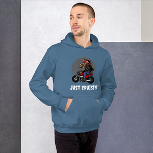 'Just Cruisin' Motorcycle Hog' Unisex Hoodie