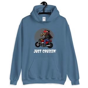 'Just Cruisin' Motorcycle Hog' Unisex Hoodie