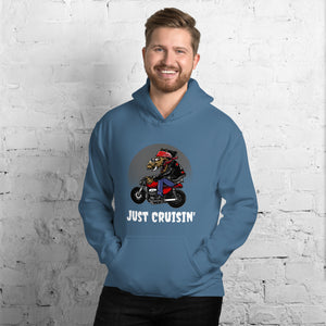 'Just Cruisin' Motorcycle Hog' Unisex Hoodie