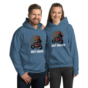 'Just Cruisin' Motorcycle Hog' Unisex Hoodie