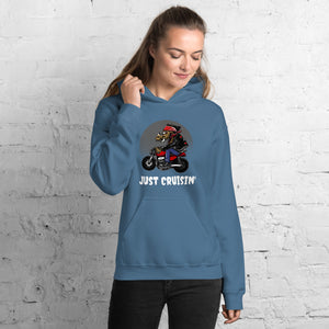 'Just Cruisin' Motorcycle Hog' Unisex Hoodie