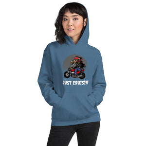 'Just Cruisin' Motorcycle Hog' Unisex Hoodie