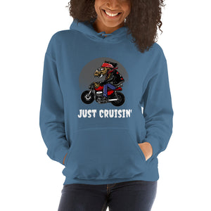 'Just Cruisin' Motorcycle Hog' Unisex Hoodie