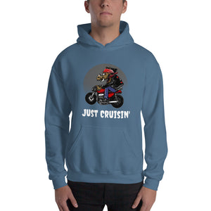 'Just Cruisin' Motorcycle Hog' Unisex Hoodie