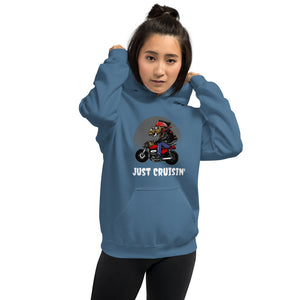 'Just Cruisin' Motorcycle Hog' Unisex Hoodie