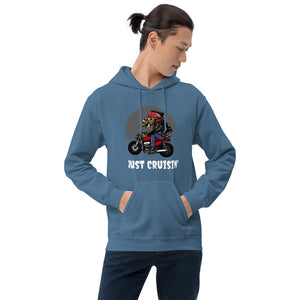 'Just Cruisin' Motorcycle Hog' Unisex Hoodie