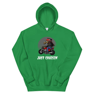 'Just Cruisin' Motorcycle Hog' Unisex Hoodie