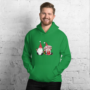 'Merry Christmas Gnome Couple' Unisex Hoodie